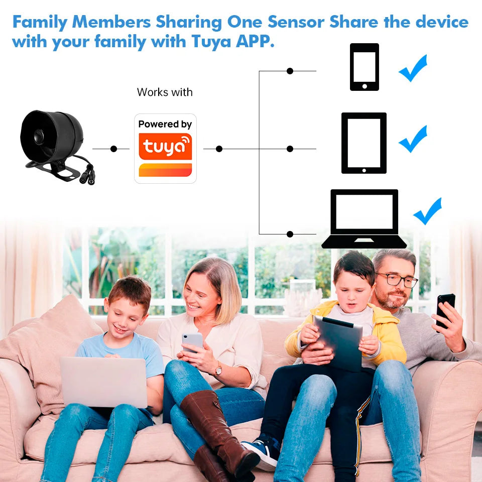 KERUI Smart WiFi Alarm Kit with Siren and Motion Sensor