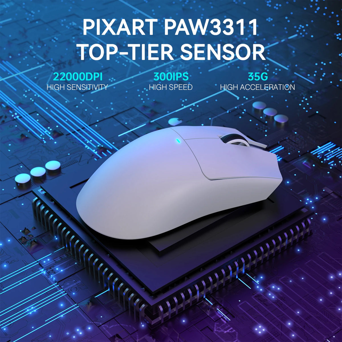 Attack Shark X11 Wireless Gaming Mouse With RGB 22000 DPI