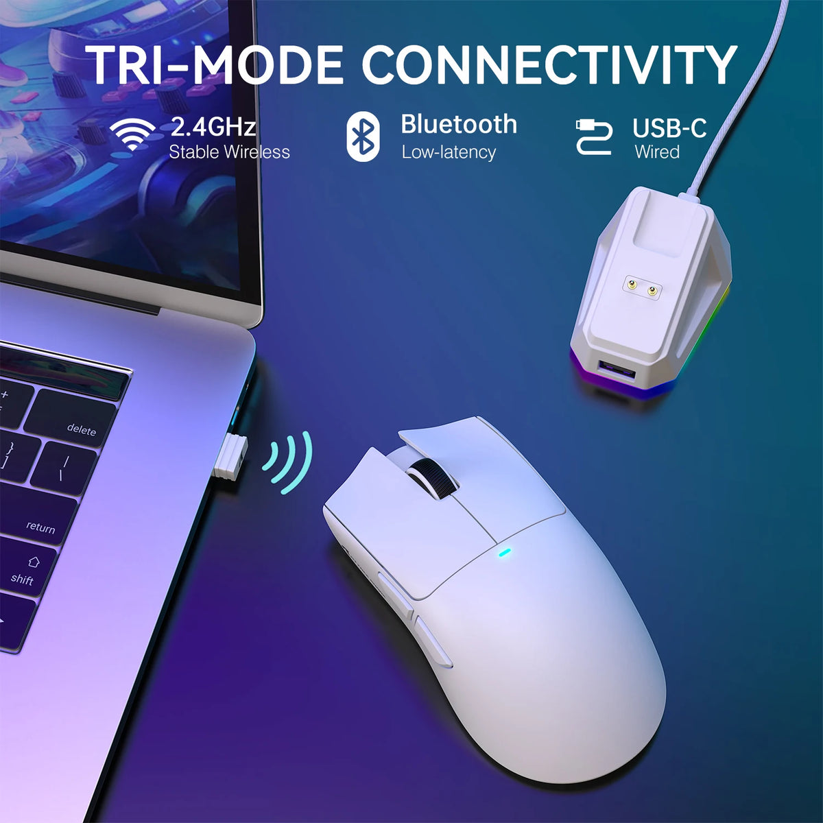 Attack Shark X11 Wireless Gaming Mouse With RGB 22000 DPI