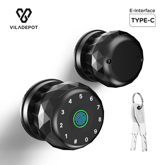 Viladepot Smart Fingerprint Door Lock With App And Passcode Access