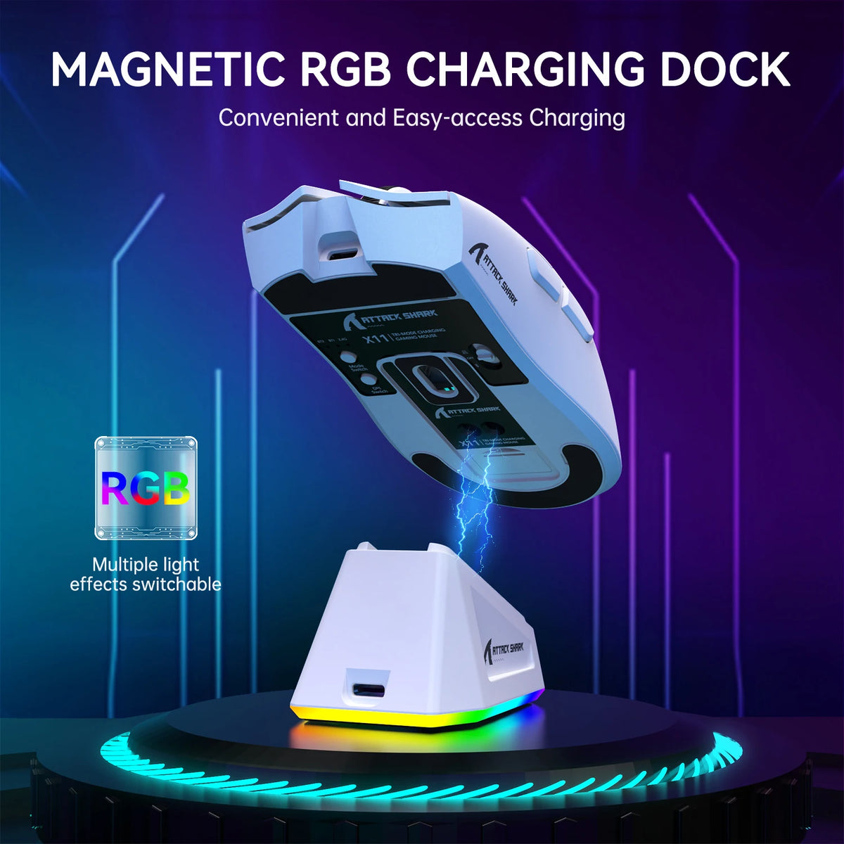 Attack Shark X11 Wireless Gaming Mouse With RGB 22000 DPI